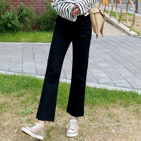 오키진 여성용 중독 부츠컷 팬츠