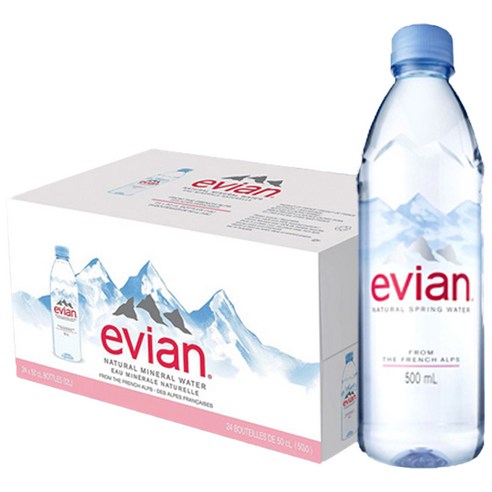 에비앙 생수, 500ml, 24개