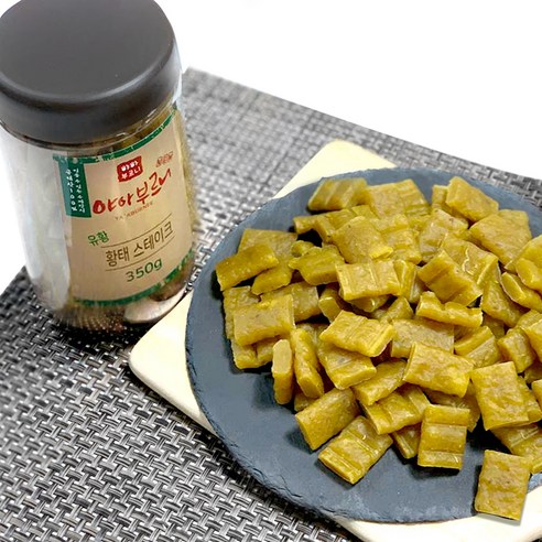 야아부르니 강아지 국내산 수제간식 통간식, 황태 스테이크, 350g, 1개
