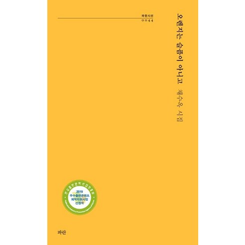 [파란]오렌지는 슬픔이 아니고 (채수옥 시집), 파란