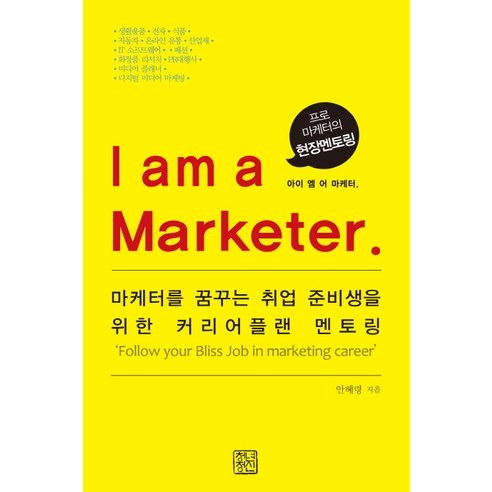 I am a Marketer(아이 엠 어 마케터):마케터를 꿈꾸는 취업 준비생을 위한 커리어플랜 멘토링, 청년정신, 안혜령 저