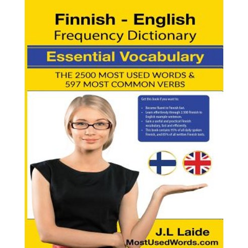 Finnish English Frequency Dictionary - Essential Vocabulary: 2500 Most Used Words & 597 Most Common Ve..., Createspace Independent Publishing Platform