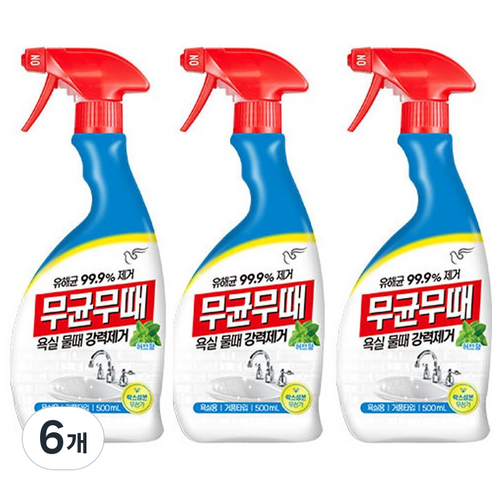 무균무때 욕실용, 500ml, 6개