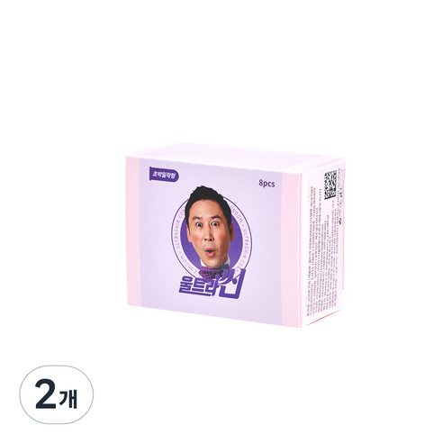 신동엽 울트라씬 컴팩트에디션 무꼭지밀착형 콘돔, 2개, 8개입