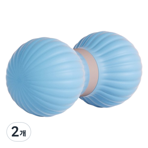 ACDI 근육 이완 실리콘 3세대 마사지 볼 더블, 2개, 블루
