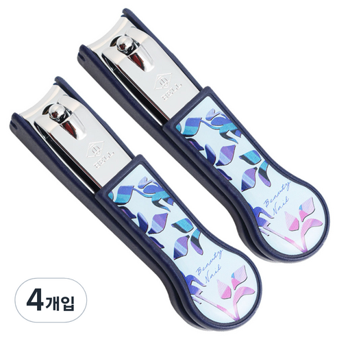 세븐스타 디자인 손톱깎이, 블루, 4개