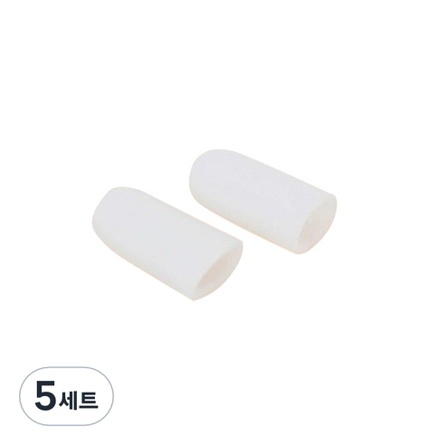 실리콘 엄지발가락 보호캡 성인용, 5세트