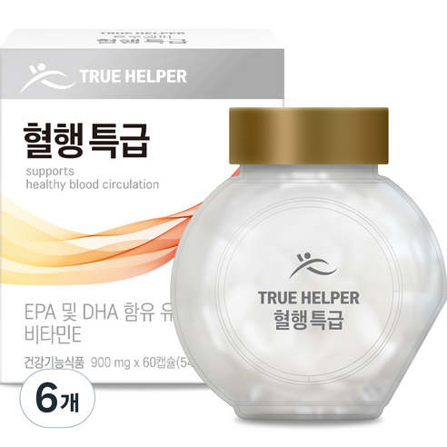 트루헬퍼 혈행 특급 초임계 rtg 오메가 3, 60정, 54g, 6개