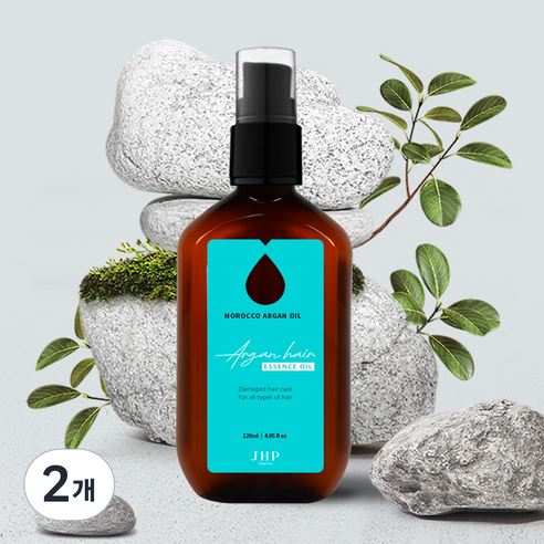 제이에이치피 녹초엽 아르간 헤어오일 에센스, 120ml, 2개