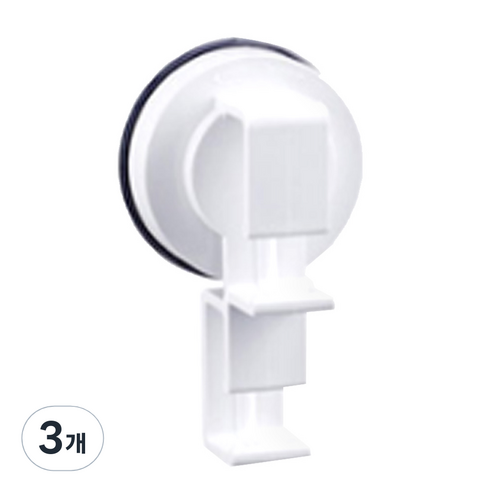 디허브 슈퍼석션 세숫대야걸이 듀얼, 화이트, 3개