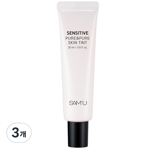 쌔뮤 센서티브 퓨어 앤 퓨어 스킨 틴트 톤업크림 30ml, 3개