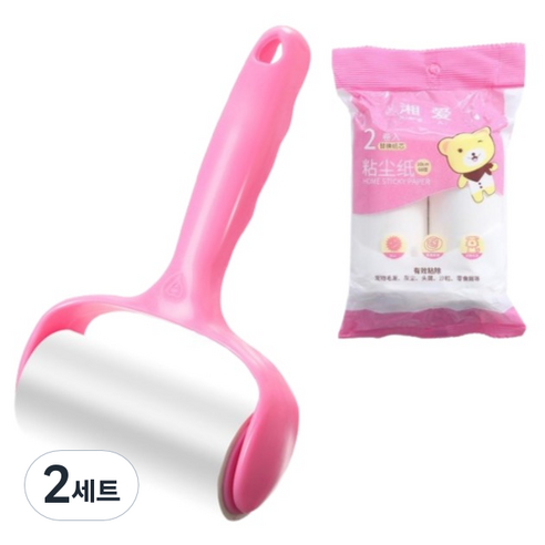 세컨드베스트 먼지제거롤러 테이프클리너 + 35매 x 2p 세트, 2세트