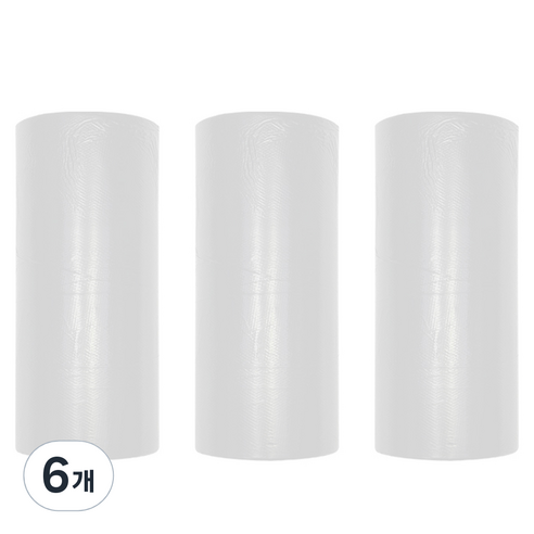 월드크린 위생롤백 투명 소 17 x 25 cm, 소(S), 6개, 500개입
