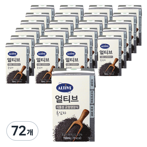 얼티브 균형영양식 흑임자, 72개, 150ml