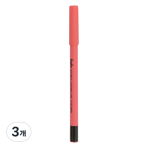 키보 더블래스팅 젤 펜슬 아이라이너 0.5g, 3개, 멜로우블랙