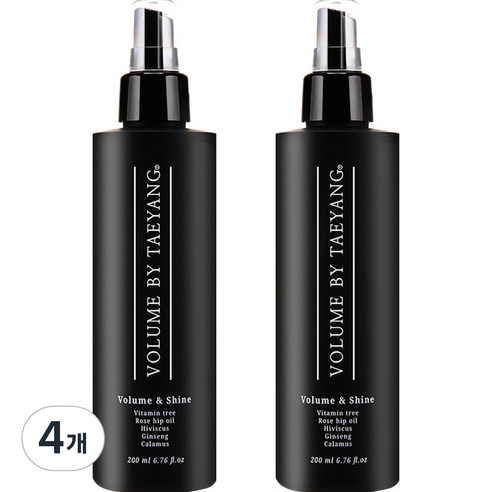 볼륨바이태양 헤어스프레이 볼륨앤샤인, 200ml, 4개