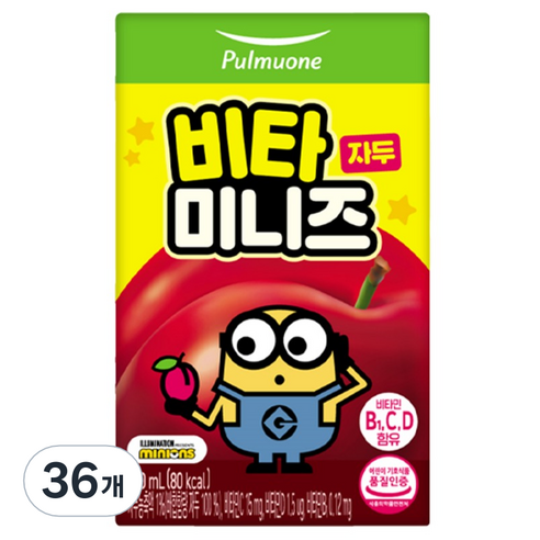 풀무원 비타미니즈 자두 음료, 36개, 140ml