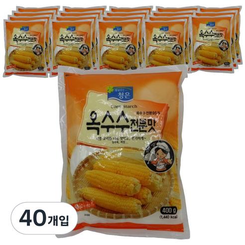 청은 옥수수맛전분, 400g, 40개