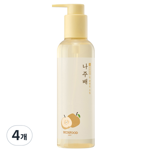 스킨푸드 나주배 딥 클렌징 오일, 200ml, 4개