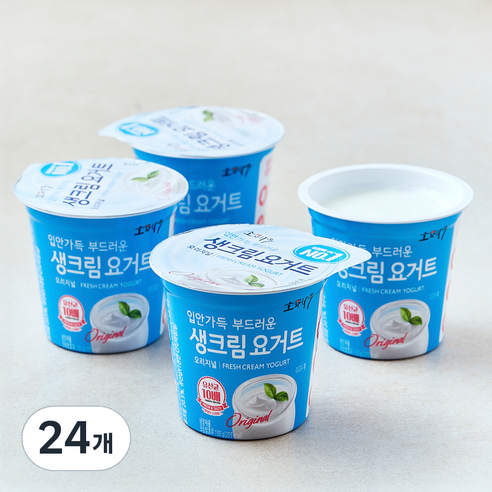 소와나무 입안가득 부드러운 생크림 요거트, 150g, 24개, 1개입