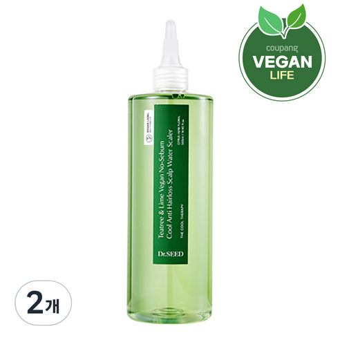 닥터시드 티트리 앤 라임 비건 지성케어 쿨 탈모 두피 워터 스케일러, 500ml, 2개
