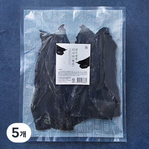 주일 완도 명품 다시마 뿌리, 5개, 100g