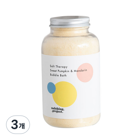 나띵프로젝트 대용량 오감목욕 버블바스 입욕제 옐로, 400g, 3개