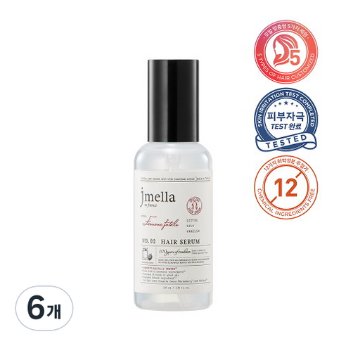 제이멜라 인 프랑스 팜므파탈 헤어 세럼, 100ml, 6개