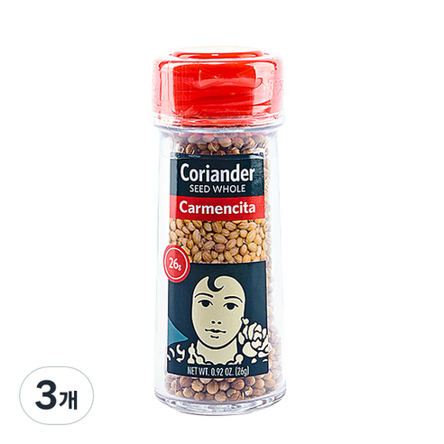 카르멘시타 코리안더씨드 향신료, 26g, 3개