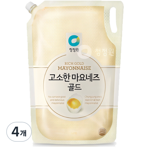 청정원 고소한 마요네즈 골드, 3.2kg, 4개