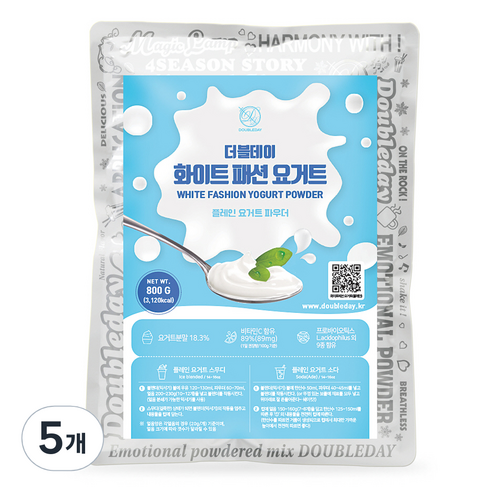 더블데이 화이트패션 요거트파우더 800g, 5개