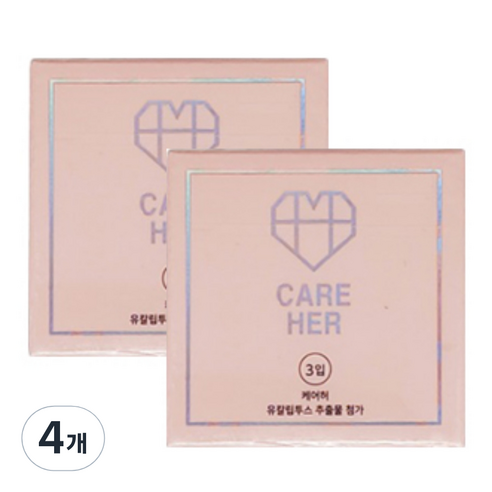 케어허 콘돔, 3개입, 4개
