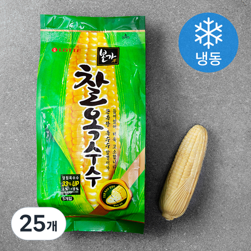 롯데웰푸드 찰옥수수 (냉동), 140ml, 25개