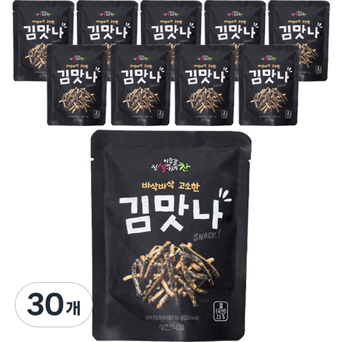 바삭바삭 고소한 김맛나, 30개, 80g