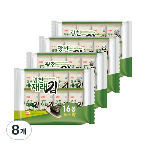 삼육김 광천 재래김 16p, 64g, 8개