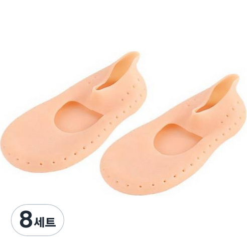 간지앳홈 발 갈라짐 방지 보습 젤 양말 07 스킨 S, 8세트, 2개입
