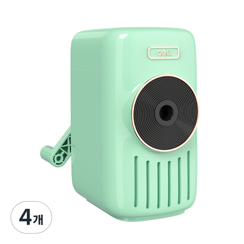 DELI 델리 심조절 오르골 멜로디 연필깎이 71165A, 그린, 4개