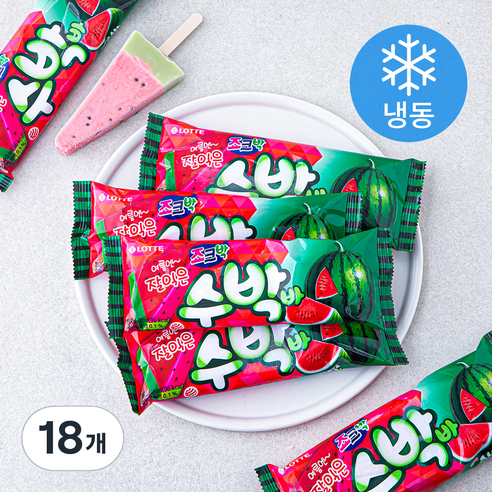 롯데웰푸드 수박바 (냉동), 80ml, 1개입, 18개