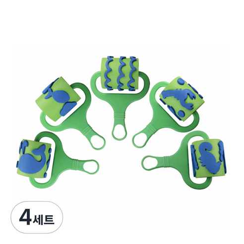 EVA 대형 롤러 5종 세트, 해저세계 랜덤발송, 4세트