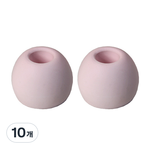 심플한 규조토 칫솔꽂이 원형, 핑크, 10개