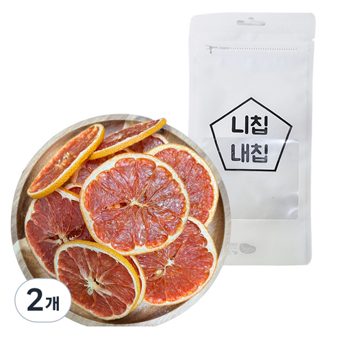 니칩내칩 건조과일 자몽 원형컷, 2개, 20g