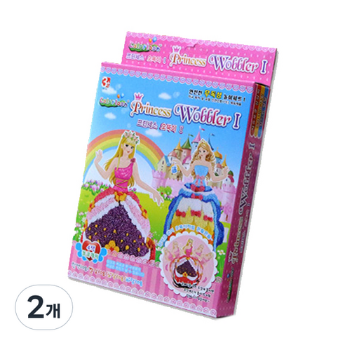 컬러룬 볼클레이 풍선 프린세스 오뚝이 1, 2개, 혼합색상