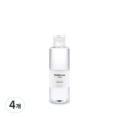 웰더마 지플러스 클렌징 워터, 100ml, 4개