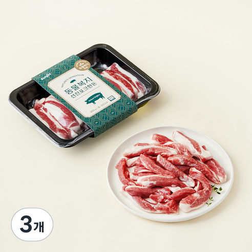 선진포크한돈 동물복지 등심덧살 구이용(냉장), 300g, 3개