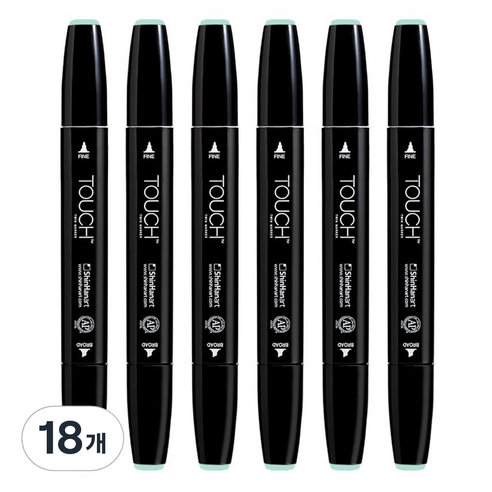 터치 신한화구 트윈마카 179 AQUA MINT 179, 1색, 18개
