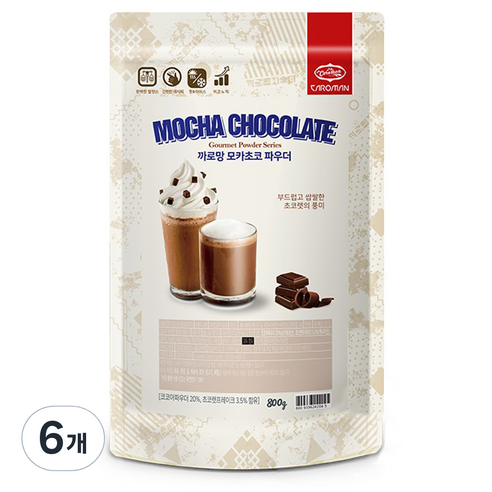 까로망 모카초코 파우더, 800g, 6개