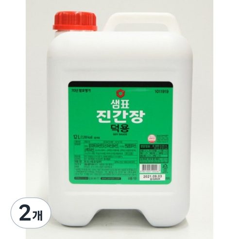샘표 진간장 덕용, 12L, 2개