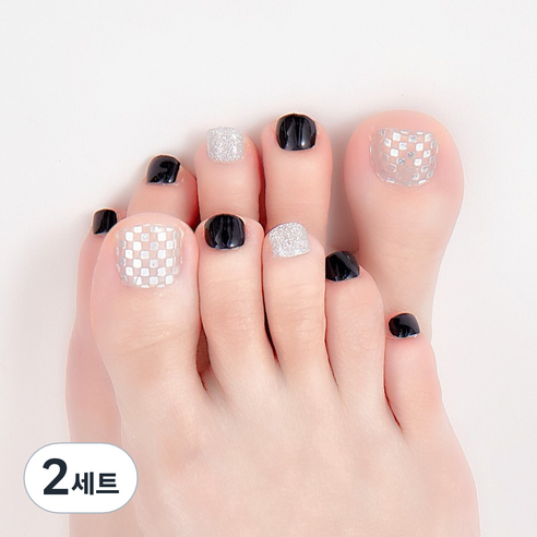 잇템샵 여름 네일아트 페디큐어 스티커 세트, 2세트, HL-068 아만다