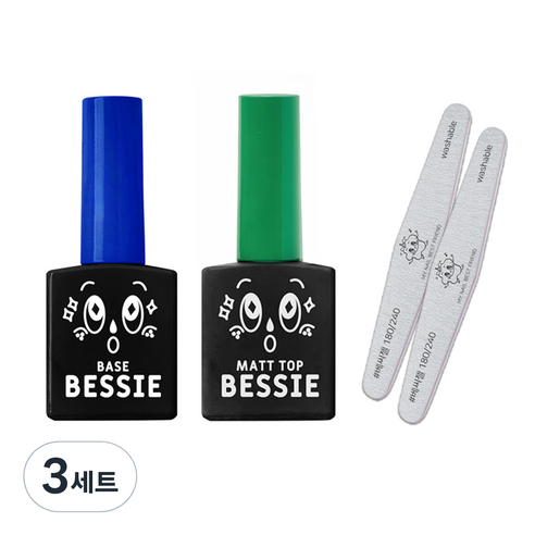 베씨 베이스젤 + 매트탑젤 + 지브라파일 2p 세트, 베이스젤, 매트탑젤, 지브라파일(180/240), 3세트