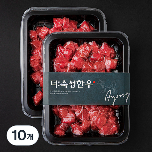 더숙성한우 양지 국거리용 (냉장), 250g, 10개